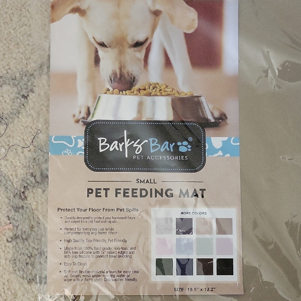 Pet Feeding Mat - Gray